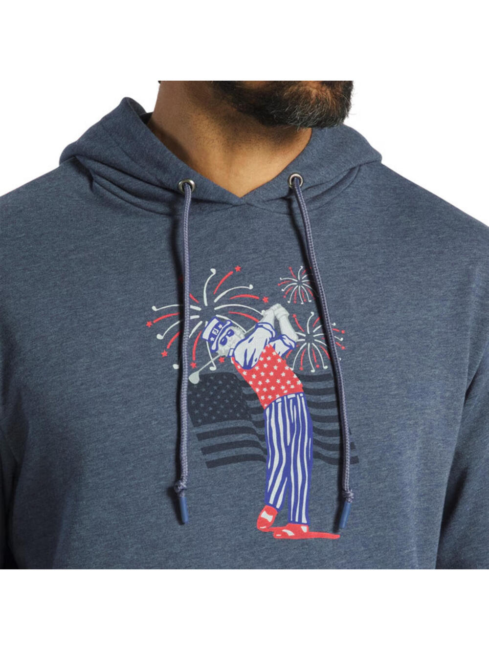 NEW FJ FootJoy UNCLE SAM Patriotic USA Men's Hoodie Sweatshirt Size 3XL NWT